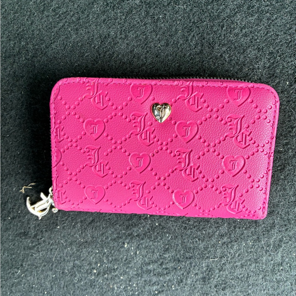 Juicy Couture Fuchsia Key Holder with Heart Accent